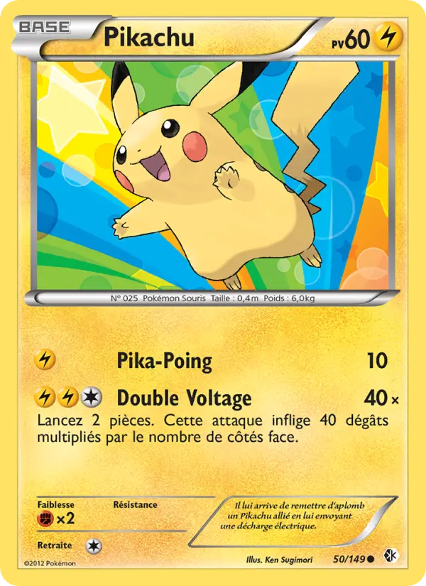 Pikachu — carte 50 de l’extension Frontières Franchies
