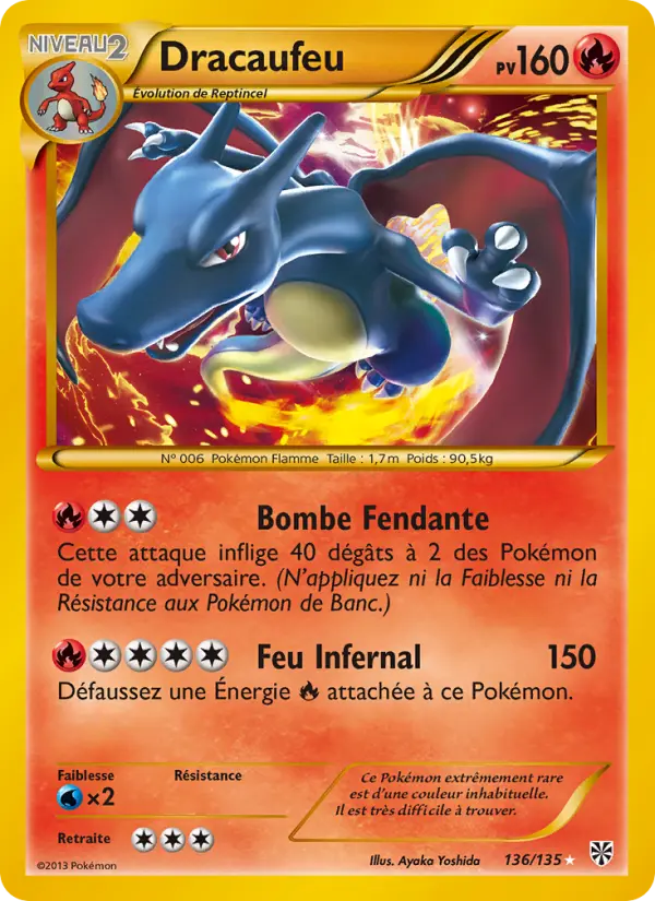 Dracaufeu — carte 136 de l’extension Tempète Plasma