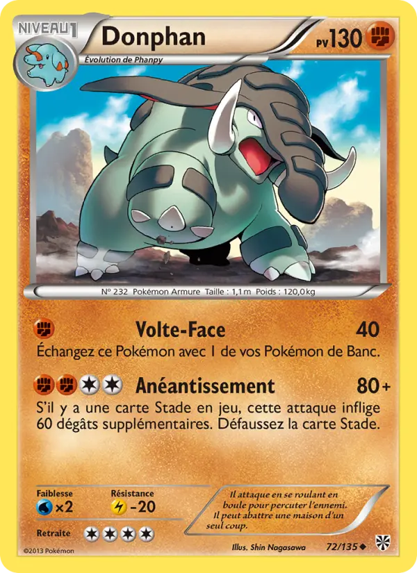 Donphan — carte 72 de l’extension Tempète Plasma