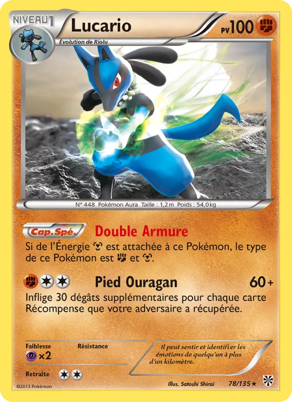 Lucario — carte 78 de l’extension Tempète Plasma