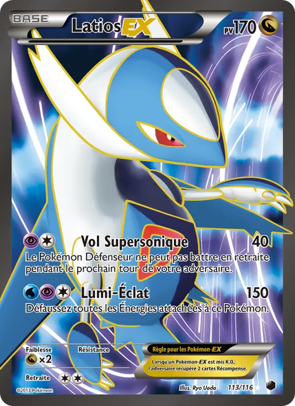 Latios-EX — carte 113 de l’extension Glaciation Plasma
