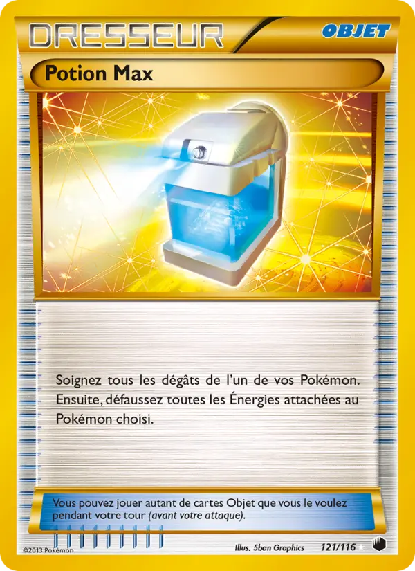 Potion Max — carte 121 de l’extension Glaciation Plasma