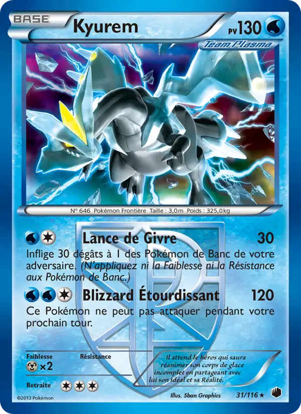 Kyurem — carte 31 de l’extension Glaciation Plasma