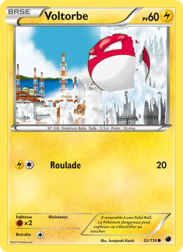 Voltorbe — carte 32 de l’extension Glaciation Plasma