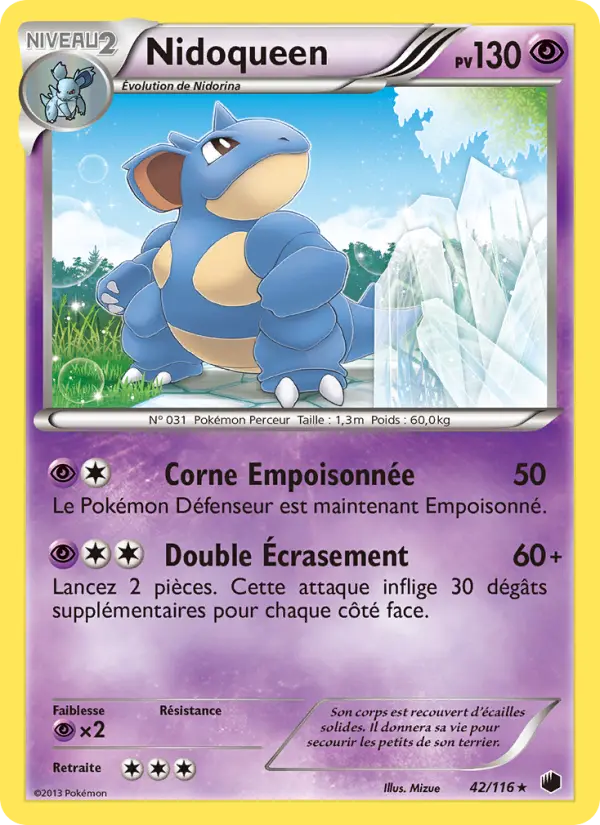 Nidoqueen — carte 42 de l’extension Glaciation Plasma