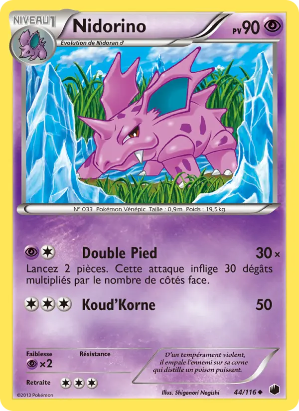 Nidorino — carte 44 de l’extension Glaciation Plasma