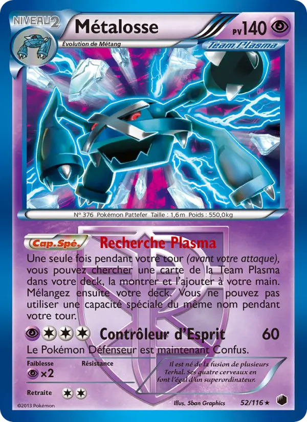 Métalosse — carte 52 de l’extension Glaciation Plasma