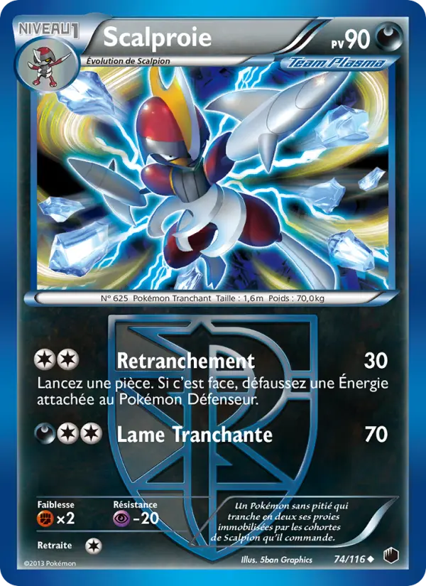 Scalproie — carte 74 de l’extension Glaciation Plasma