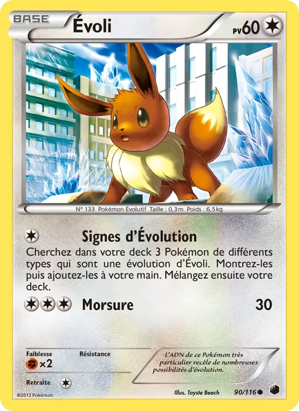 Évoli — carte 90 de l’extension Glaciation Plasma