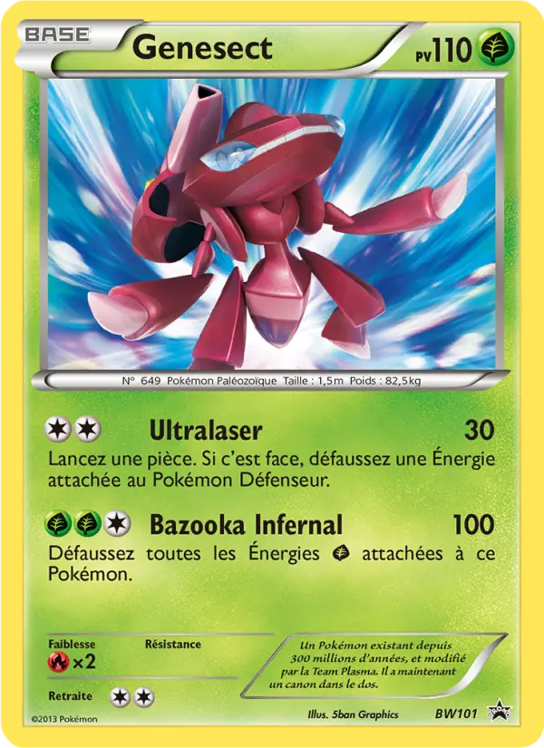Genesect — carte BW101 de l’extension Promo BW