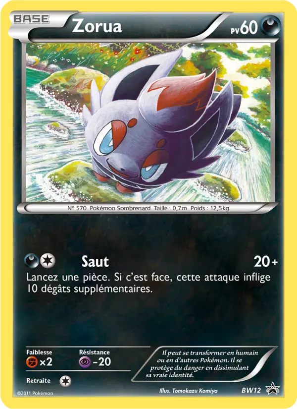 Zorua — carte BW12 de l’extension Promo BW