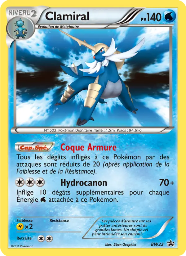 Clamiral — carte BW22 de l’extension Promo BW