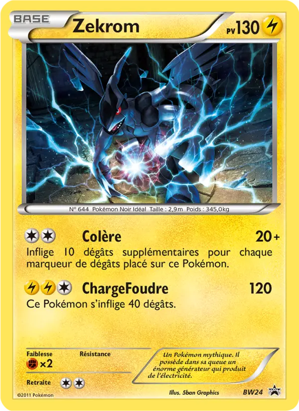 Zekrom — carte BW24 de l’extension Promo BW