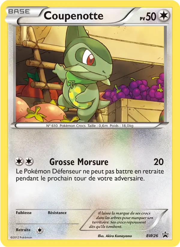 Coupenotte — carte BW26 de l’extension Promo BW