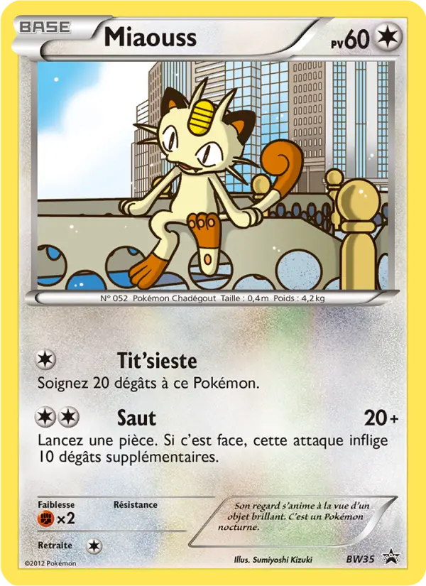 Miaouss — carte BW35 de l’extension Promo BW