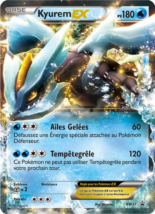 Kyurem ex — carte BW37 de l’extension Promo BW