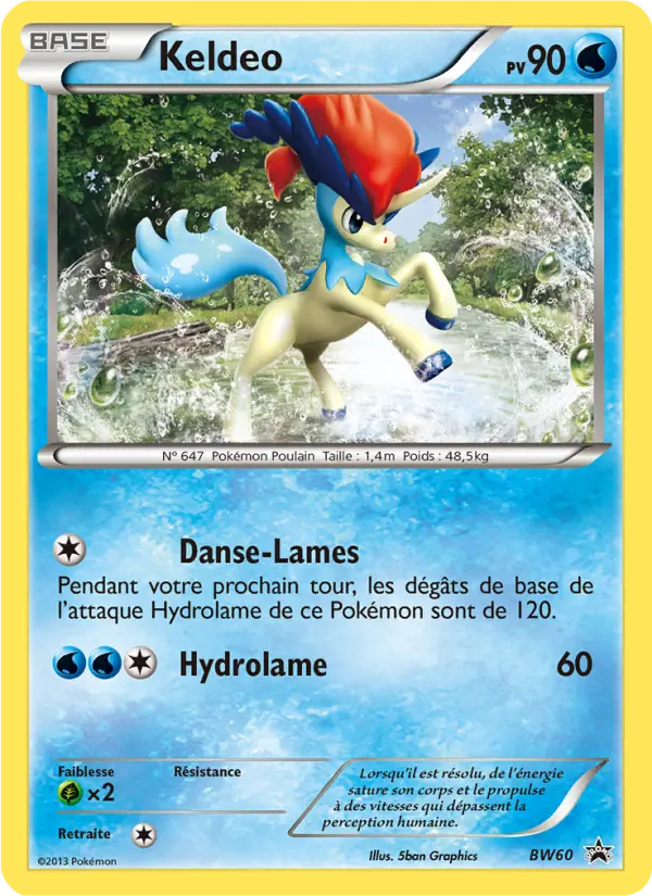 Keldeo — carte BW60 de l’extension Promo BW
