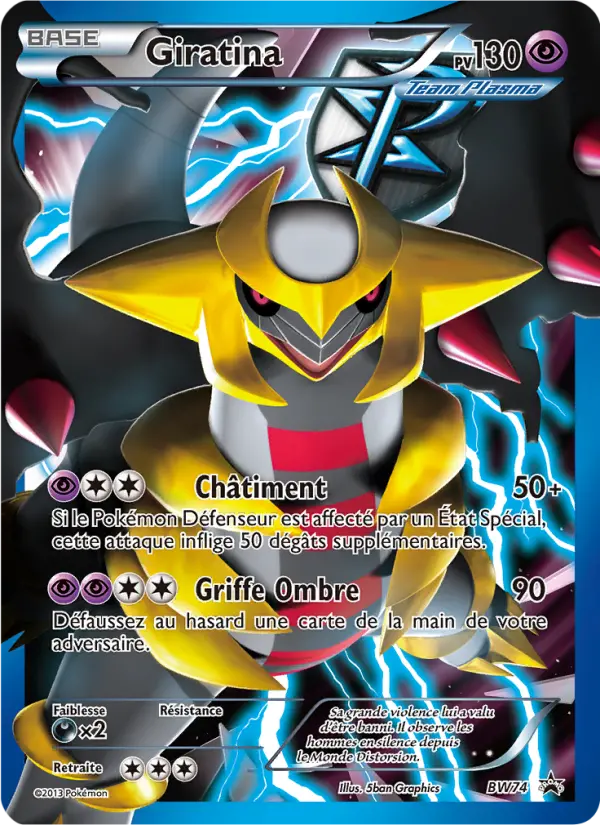 Giratina — carte BW74 de l’extension Promo BW