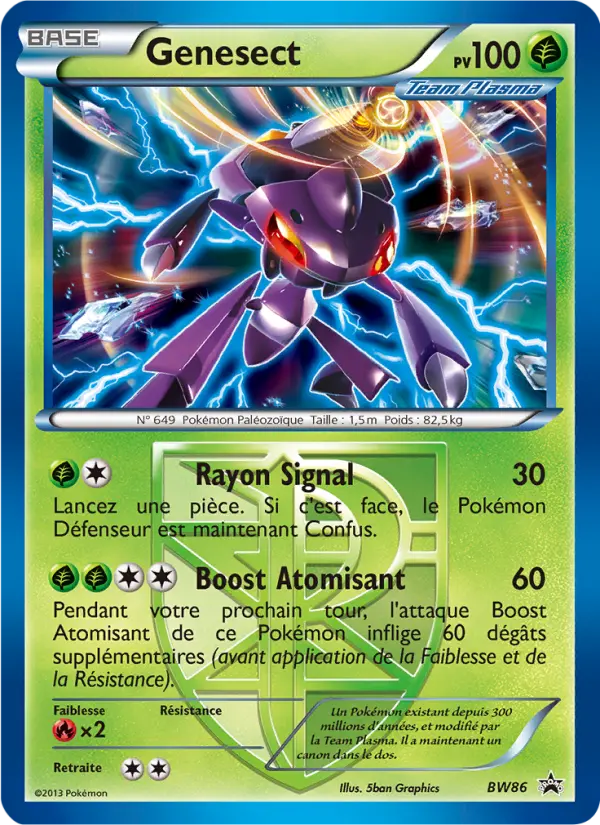 Genesect — carte BW86 de l’extension Promo BW