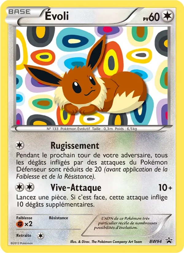 Évoli — carte BW94 de l’extension Promo BW