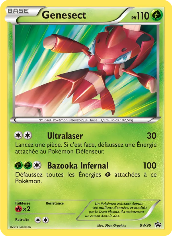 Genesect — carte BW99 de l’extension Promo BW