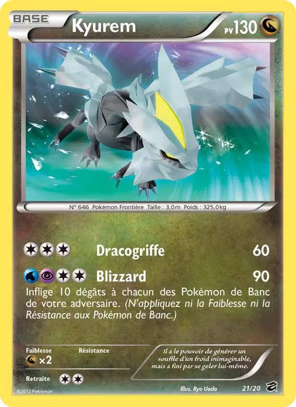 Kyurem — carte 21 de l’extension Coffre des Dragons