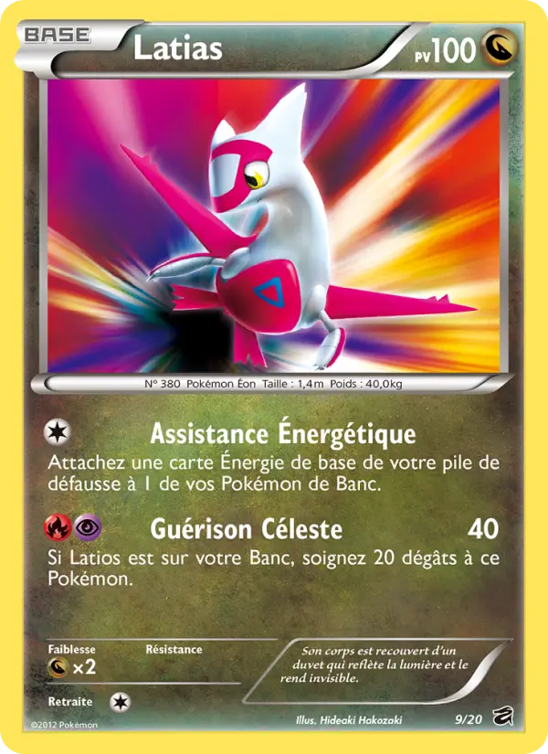 Latias — carte 9 de l’extension Coffre des Dragons