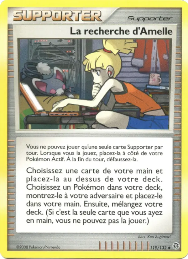 La recherche d'Amelle — carte 119 de l’extension Merveilles Secrètes