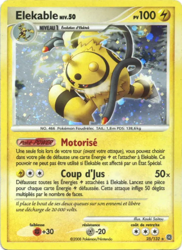 Elekable — carte 25 de l’extension Merveilles Secrètes