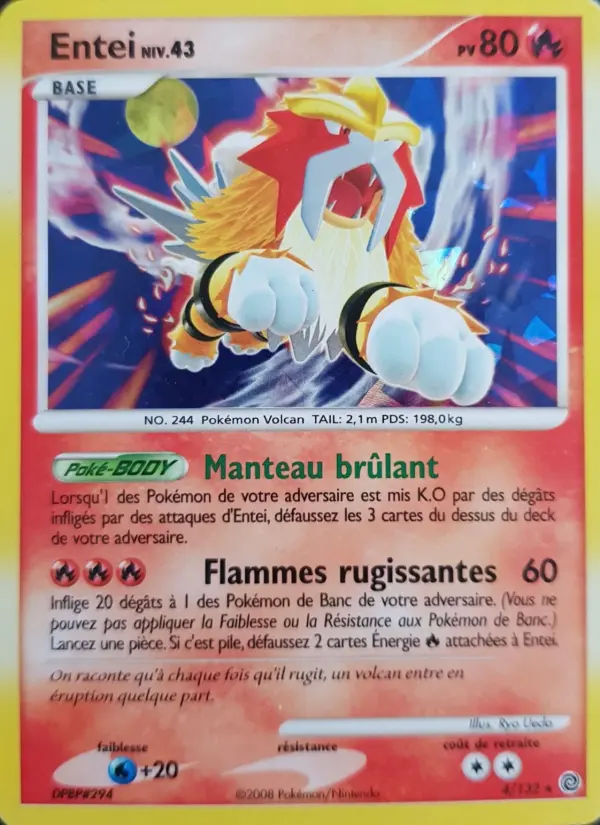Entei — carte 4 de l’extension Merveilles Secrètes