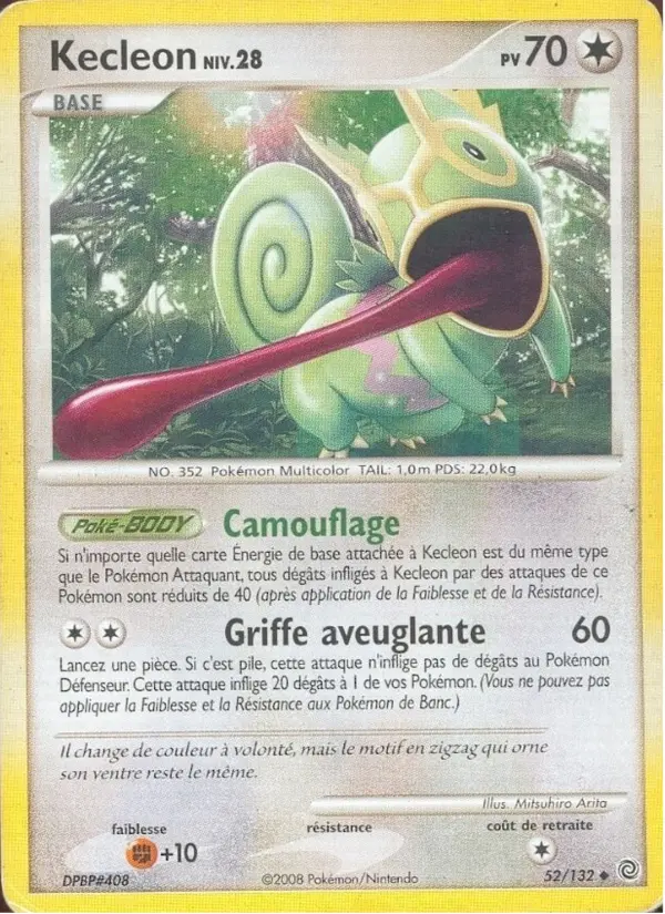 Kecleon — carte 52 de l’extension Merveilles Secrètes
