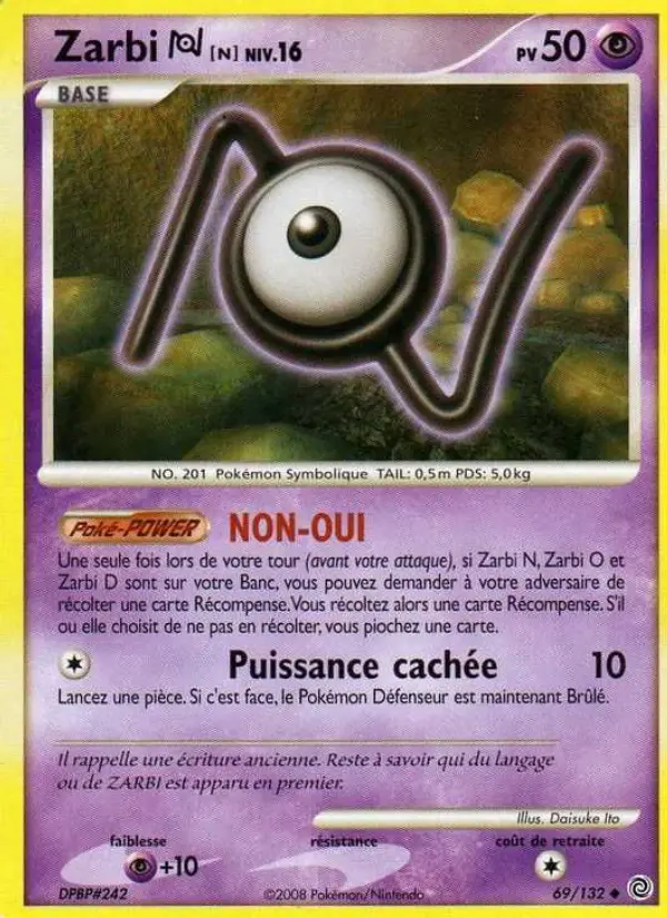 Zarbi N — carte 69 de l’extension Merveilles Secrètes