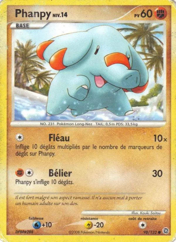 Phanpy — carte 98 de l’extension Merveilles Secrètes