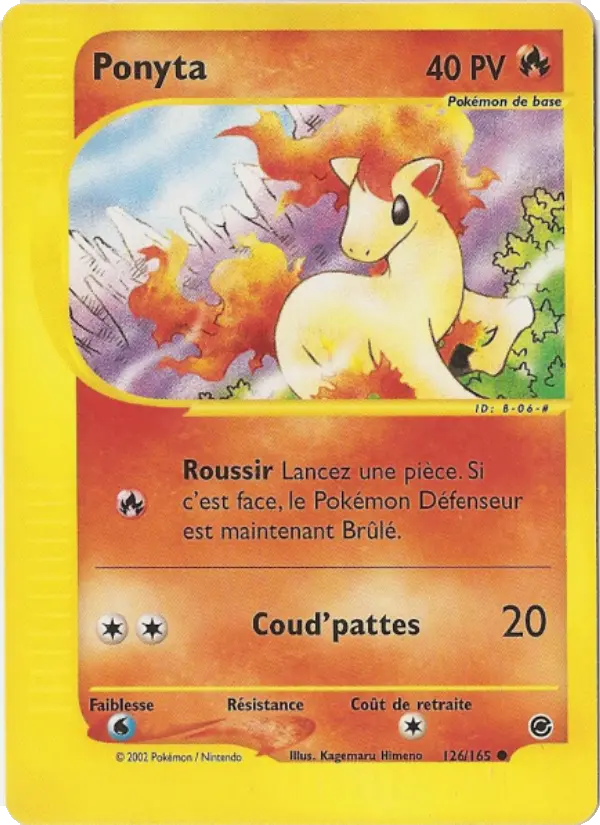 Ponyta — carte 126 de l’extension Expedition