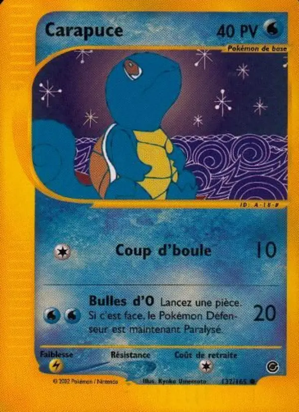 Carapuce — carte 132 de l’extension Expedition