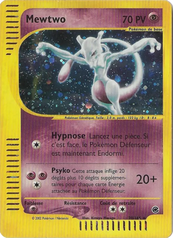 Mewtwo — carte 20 de l’extension Expedition