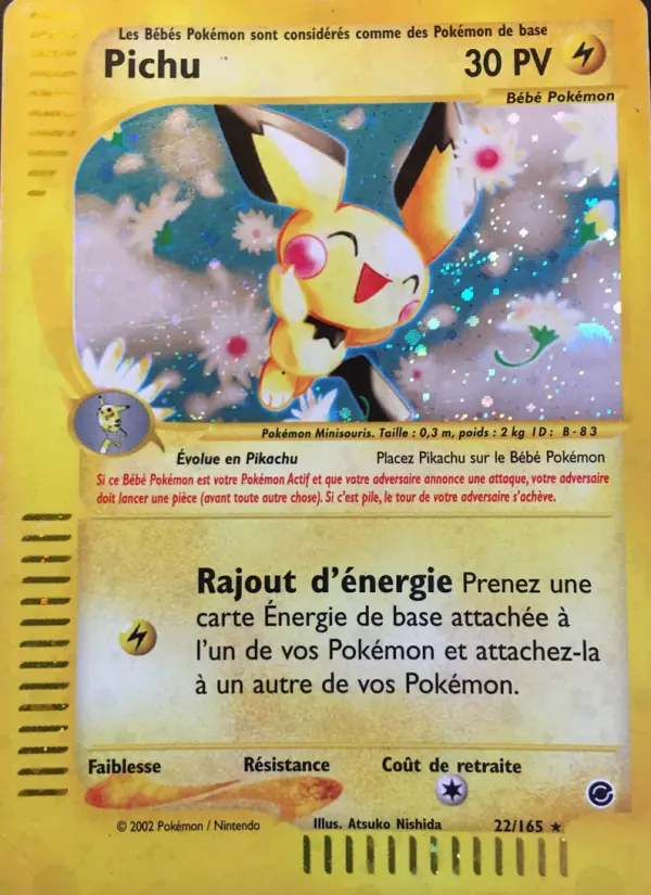 Pichu — carte 22 de l’extension Expedition