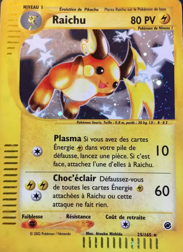 Raichu — carte 25 de l’extension Expedition