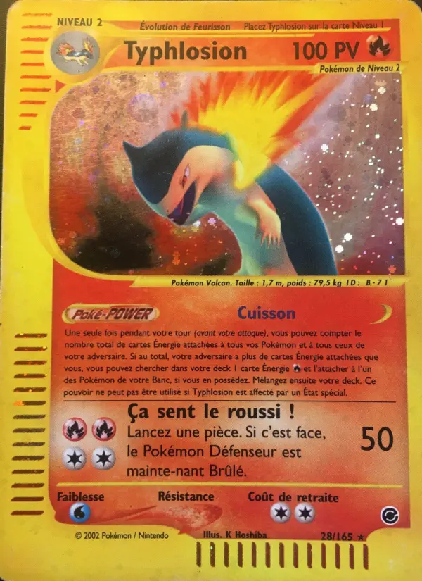 Typhlosion — carte 28 de l’extension Expedition