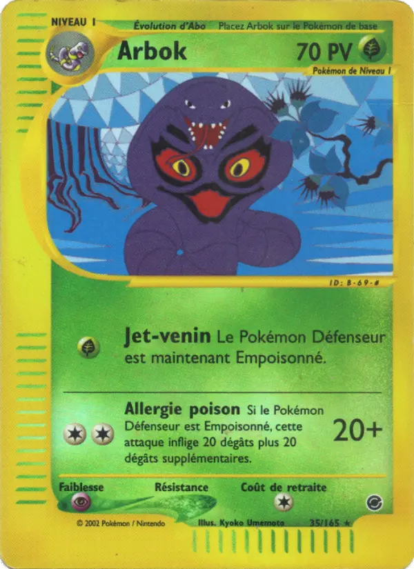 Arbok — carte 35 de l’extension Expedition