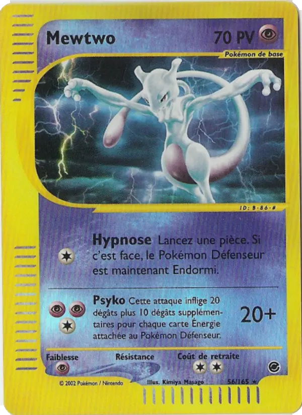 Mewtwo — carte 56 de l’extension Expedition