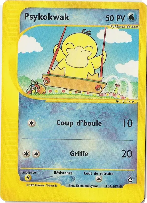 Psykokwak — carte 104 de l’extension Aquapolis