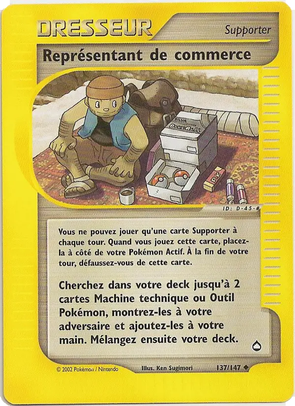 Représentant de commerce — carte 137 de l’extension Aquapolis