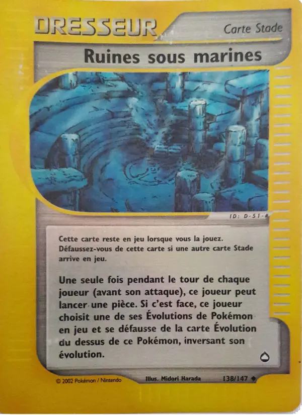 Ruines sous marines — carte 138 de l’extension Aquapolis