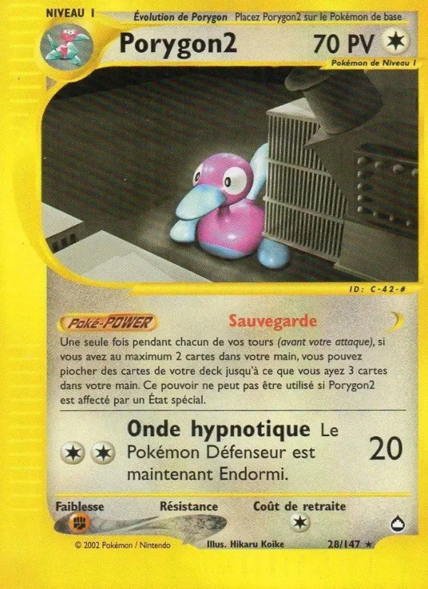 Porygon2 — carte 28 de l’extension Aquapolis