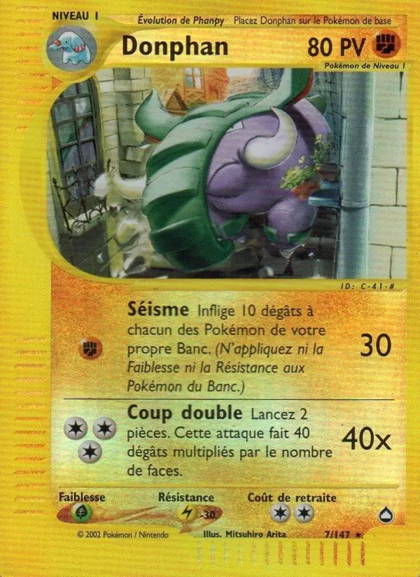 Donphan — carte 7 de l’extension Aquapolis