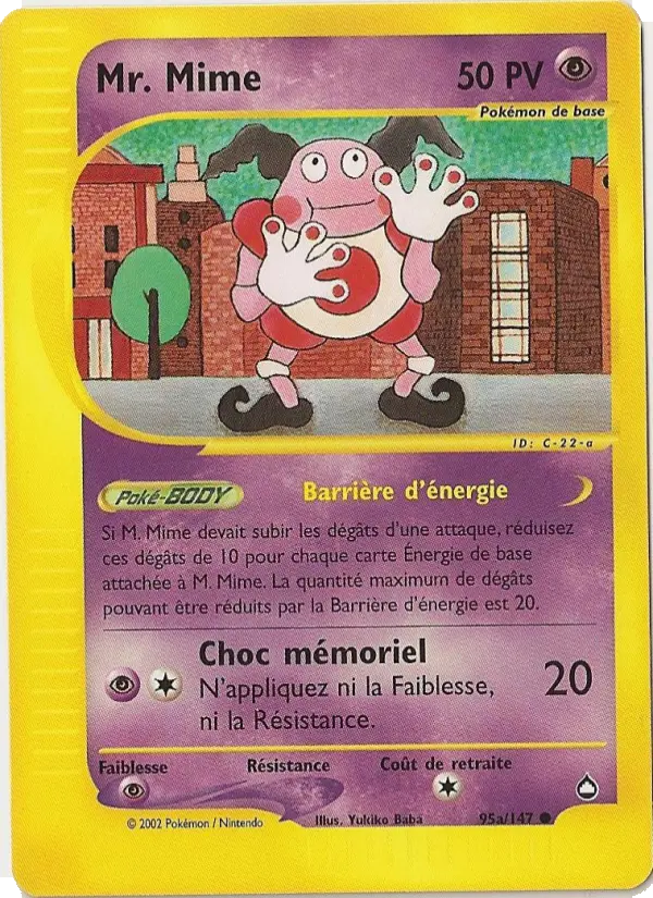 M.Mime — carte 95a de l’extension Aquapolis