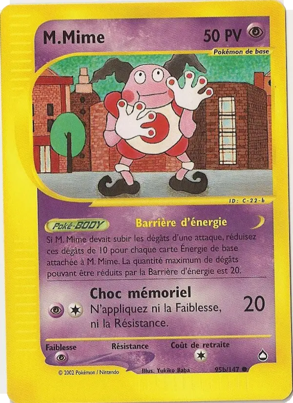 M.Mime — carte 95b de l’extension Aquapolis