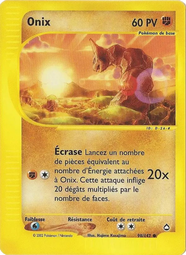 Onix — carte 98 de l’extension Aquapolis