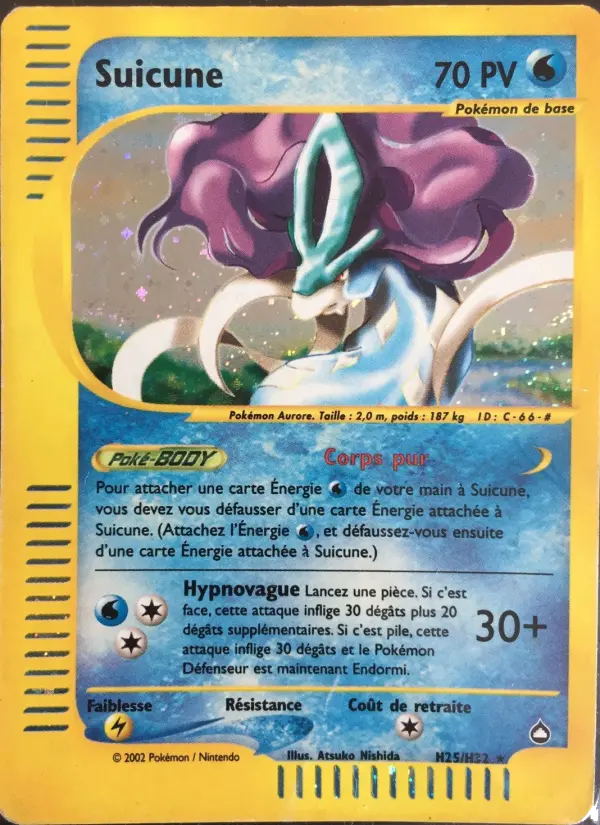 Suicune — carte H25 de l’extension Aquapolis